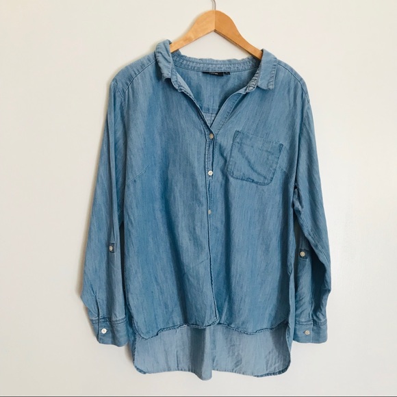 Apt. 9 Tops - Apt. 9 | chambray hi-low button down